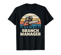Branch Manager Tronçonneuse Design Rétro T-Shirt Graphique avec Valeur