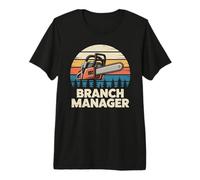 Branch Manager Tronçonneuse Design Rétro T-Shirt Haut de Gamme