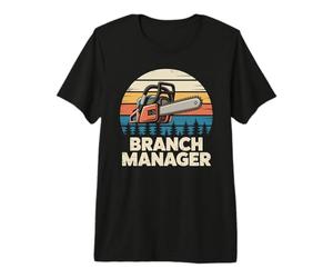Branch Manager Tronçonneuse Design Rétro T-Shirt Haut de Gamme