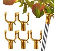 Branch Support Fruit Trees - 5 Pieces Adjustable Reusable Metal Holder for Garden Backyard Orchard Farm Nursery Patio Deck Balcony | Plant Branch Support Clips, Tree Limb Stabilizer, Heavy Load