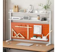 Branche à Pince Sur Le Bureau, Pince Sur L'étagère De L'organisateur De Bureau, étagère D'organisateur De Bureau, Organisation De Bureau à 3 Niveaux, Organisation D'artis(Size:80cm/31in,Color:Orange)