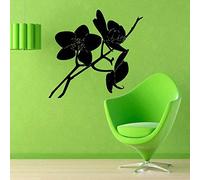 Branche Amovible Stickers Muraux Orchidée Fleurs Mur Chambre Décor Art Vinyle Autocollants Étanche Pour Être 59 * 63Cm