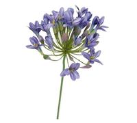 Branche d'agapanthe - Décoration de table - Fleurs artificielles en soie - Accessoires photo - Décoration d'hôtel (couleur : violet)