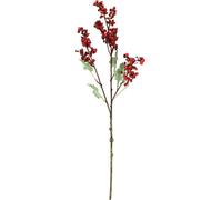Branche de baies artificielle rouge 74cm décoration de Noël