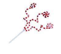 Branche de bonbons artificiels pour sapin de Noël, vase, arrangement floral, fournitures de fête de Noël