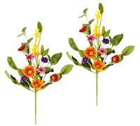 Branche de Gerbera - Marguerites - Fleurs artificielles - Branche de Fleurs artificielles - Fleurs en Soie - Branche décorative - Décoration Florale - pour Mariage, Bouquet