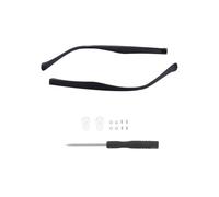 Branche De Lunette De Rechange 1 paire de branches lunettes, dent simple, double, remplacement, réparation, accessoires(Black-A)