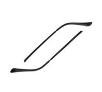 Branche De Lunette De Rechange 1 paire de branches lunettes en métal rechange for, accessoires réparation(Black)