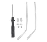 Branche De Lunette De Rechange 1 paire de branches rechange universelles for lunettes, métalliques for réparation, accessoires(Transparent)