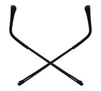 Branche De Lunette De Rechange Kit de réparation et remplacement branches lunettes en métal à double denture, montures, accessoires(Black)