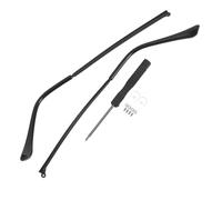 Branche De Lunette De Rechange Kit de réparation universel lunettes remplacement for branches en métal, accessoires antidérapants for(Black13.60X0.60X0.50)
