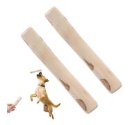 Branche de rameau en bois dur - Barre canine en bois | Mât de fibreuse pour le nettoyage des dents, chauve-souris rigide pour hachage électrique, bûche de forêt solide pour briser l'ennui