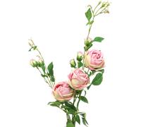 Branche de Rose Rose 100cm - Fleurs Artificielles Déco, Mariage Romantique, Couronne de Table