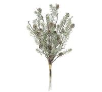 Branche de sapin artificielle avec pommes de pin - Branche décorative verte, conifère - Décoration de Noël - Couronne de l'Avent - Guirlande de branche - Décoration de Noël - Fleurs artificielles