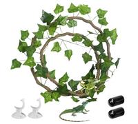 Branche d'escalade de Reptiles 3,28 Pieds de Long vignes Reptiles, 6,56 Pieds, décor d'escalade de Reptile pour Serpent lézard Dragons barbus Gecko, Accessoires de réservoir de Tortues Aquatiques