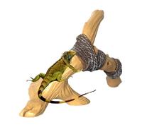 Branche d'escalade de serpent-branche d'ornement en bois de réservoir de reptile en résine-support de corde d'accessoires d'habitat animal pour l'escalade d'amphibiens