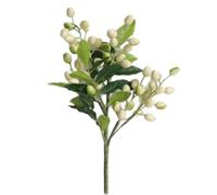 Branche d'olivier artificielle - 39 cm | Apportez une élégance botanique naturelle à votre intérieur avec une tige de baies d'olivier artificielle réaliste de 39 cm.