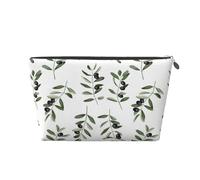 Branche D'Olivier Style Aquarelle Nature, Trousse de Toilette Trousse de Maquillage Sac à cosmétiques Trousse de Toilette de Voyage Portable