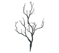 Branche en plastique avec texture de feuille détaillée pour la maison, le bureau, la décoration intérieure et le merchandising visuel 35 cm