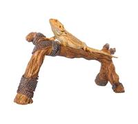 Branche grimpante pour Terrarium - Ornement de réservoir 24 x 9 x 13 cm, perchoir en résine pour Reptile, Environnement amphibien avec texturée | Pièce d'habitat décorative pour Grenouilles, c