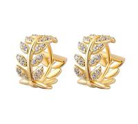 Branche Incrustée De D'oreilles D'oreilles Et D'oreilles Feuilles Et élégantes De La Nature : D'oreilles Serties De Provenant De Branches D'arbres Stylo Découvertes Nettoyeur Trousse (Gold, One Size)