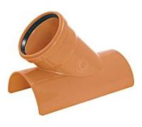 Branchement adhésif Airfit 456125KA DN 160 x 125 x 45°, PVC-U