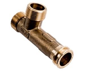 branchement de tuyauterie Wolf 2072374 soupape de trop-plein, pour split CHC