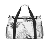 Branches and Cones Sac de voyage compact résistant à l'eau pour le sport, la gym et le w nd pour homme et femme