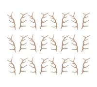 Branches d'arbre artificielles séchées en plastique - Branches sèches décoratives de 9 cm - 12 paires de bonhomme de neige - Kit de bricolage pour la maternelle, l'école, la salle de classe