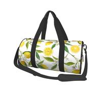 Branches de citronnier Exotiques à Motifs Yummy Delicious, Sac de Voyage de Grande capacité, Sac à Main Rond, Sac de Voyage de Sport, fourre-Tout, Sac de Fitness