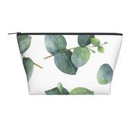Branches De Feuilles D'eucalyptus Aquarelle, Trousse de Toilette Trousse de Maquillage Sac à cosmétiques Trousse de Toilette de Voyage Portable