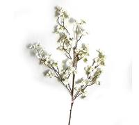 Branches de Fleurs de Cerisier Artificielles, 4 Branches Fleur Décorative Réaliste Branches de Fleurs de Cerisier Décor 97cm (Blanc)