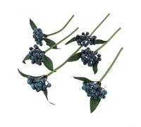 Branches de fruits créatives en mousse pour arrangements floraux et décoration d'intérieur, parfaites pour toutes les occasions (bleu)