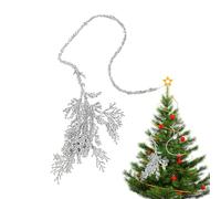 Branches de pin - 75 cm - Guirlande à paillettes artificielles pour sapin de Noël - Pour décoration intérieure, table de vacances, hiver, maison, extérieur, cheminée Sims et