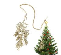 Branches de pin de Noël | Guirlande de 75 cm artificielles à paillettes | Branches de sapin de Noël - Pour table de vacances intérieure, maison, extérieur, cheminée d'automne