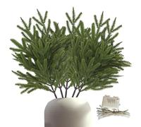 Branches De Pin Lumineuses - 5 Pièces Décoration Festive en Feuillage | Branches De Sapin De Noël,pour Fête Familiale Maison Vacances Célébration Rassemblement Intérieur