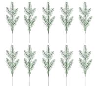 Branches de Sapin Artificiel 10 Tiges - Fausses Branches De Sapin,Décorations Végétales pour Artisanat Création de Couronnes Centre de Table Salon Mariage