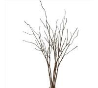 Branches de saule artificielles et réalistes - Brindilles séchées décoratives - 76,2 cm - Faux bâtons pliables en plastique - Plantes de verdure pour jardin, hôtel, ferme (marron, 5)