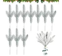 Branches pour vase, Noël réutilisable - Branches de pin blanc - Décoration de table pour décoration d'intérieur, vacances d'hiver, intérieur et extérieur, chambre à coucher, salon, bureau, dortoir