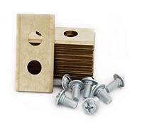 Brand 30x Lames de Rechange en Titane pour Tondeuse Robot Worx - 36x18x1mm | Set de 30 lames en acier inoxydable avec vis incluses, coupe précise et durable, compatible avec tous modèles Worx