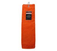 Brand Fusion Serviette de Golf en Velours à Trois Plis (Orange)