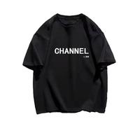 Brand Luxury T-Shirt Clothing Cotton Oversized Men T Shirt Tops Summer Tee Fashion Streetwear Tshirt Black S