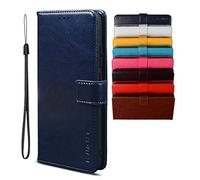 BRAND SET Coque pour Blackview A95 Étui Portefeuille Case, Cuir PU avec Fermeture Magnétique Porte-Carte Support, Housse en Cuir Cuir Flip Couverture de Housse Étui pour Blackview A95-Bleu foncé