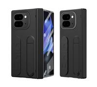 BRAND SET Coque pour Google Pixel 10 Pro Fold - Support & Dragonne, Étui Antichoc et Respectueuse de la Peau, Protection HD pour Écran & Lentilles pour Google Pixel 10 Pro Fold Case, Noir