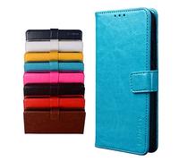 Brand Set Coque pour Nokia 2.3 Flip Cover Couverture de Style Portefeuille en Simili Cuir Coque Portefeuille Étui Convient à Nokia 2.3(Bleu)