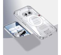 BRAND SET Coque pour Nothing Phone (2a), Cadre en TPU Ultra Fin, avec Anneau MagnéTique à L'ArrièRe pour Prendre en Charge Le Chargement sans Fil Et Le Support De Voiture-Cristal