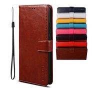 BRAND SET Coque pour Oppo Find X3 Pro/Find X3 Étui Portefeuille Case, Cuir PU avec Fermeture Magnétique Porte-Carte Support, Housse en Cuir Cuir Flip Couverture de Housse-Marron