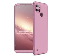 BRAND SET Coque pour Realme C21Y/C25Y Fine Matte PC Case, Coque Dure Anti-Rayures Digitales Ultra-Mince Housse Étui Protecteur pour Realme C21Y/C25Y-Or Rose