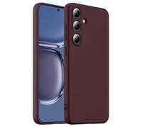 BRAND SET Coque pour Samsung Galaxy S25 FE Housse Silicone Souple Ultra-Mince de Couleur Pure, Doublure en Microfibre Housse Compatible avec Mag-Safe Étui pour Samsung Galaxy S25 FE (Prune)