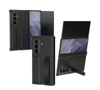 BRAND SET Coque pour Samsung Galaxy Z Trifold, Étui PC Antichoc avec Protection de Charnière, Support, Dragonne, Porte-Cartes Caché, Protection de Caméra et Protection d’écran Intégrée, Noir